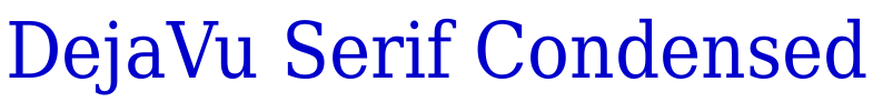 DejaVu Serif Condensed шрифт
